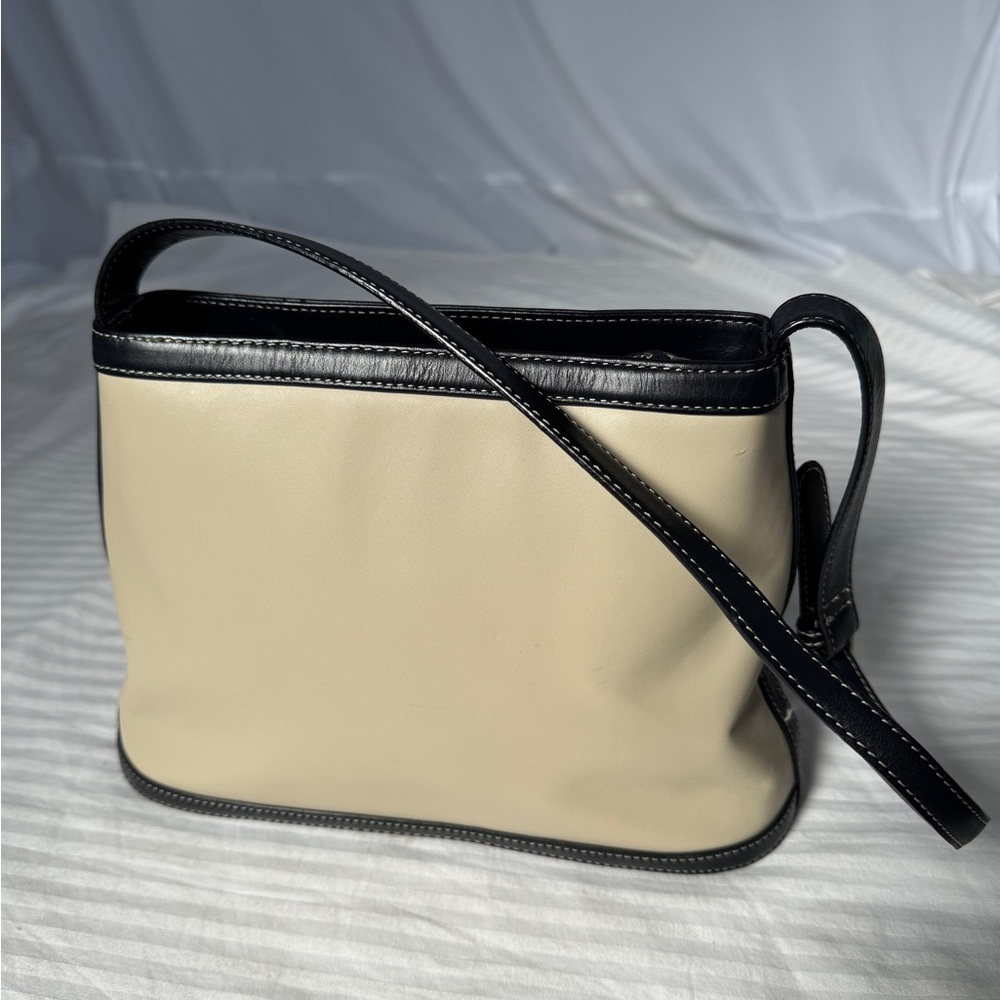 Elegant Cream and Black Women's Bag